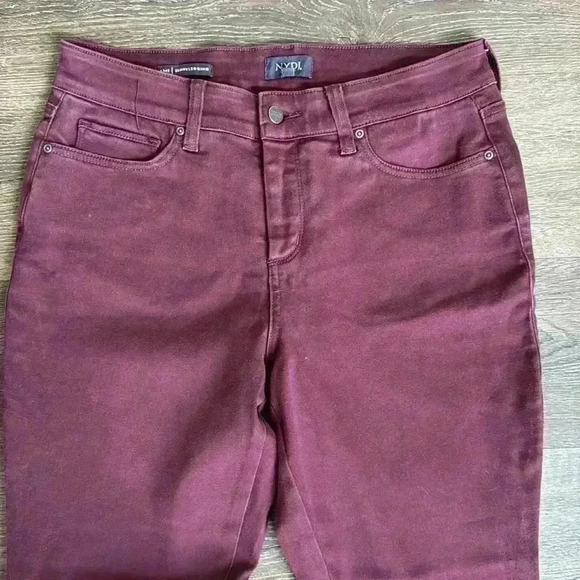NYDJ pants.  Wine red in color.  Women’s size 12. AMI Skinny Legging. - Picture 2 of 6